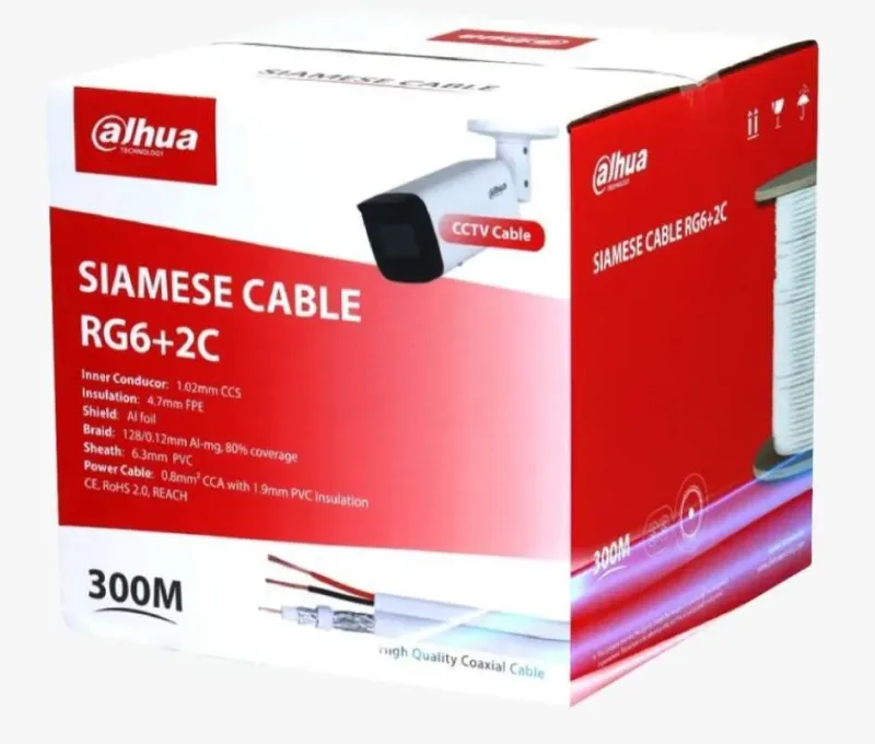 KABEL COAXIAL RG6+P ECERAN DAHUA