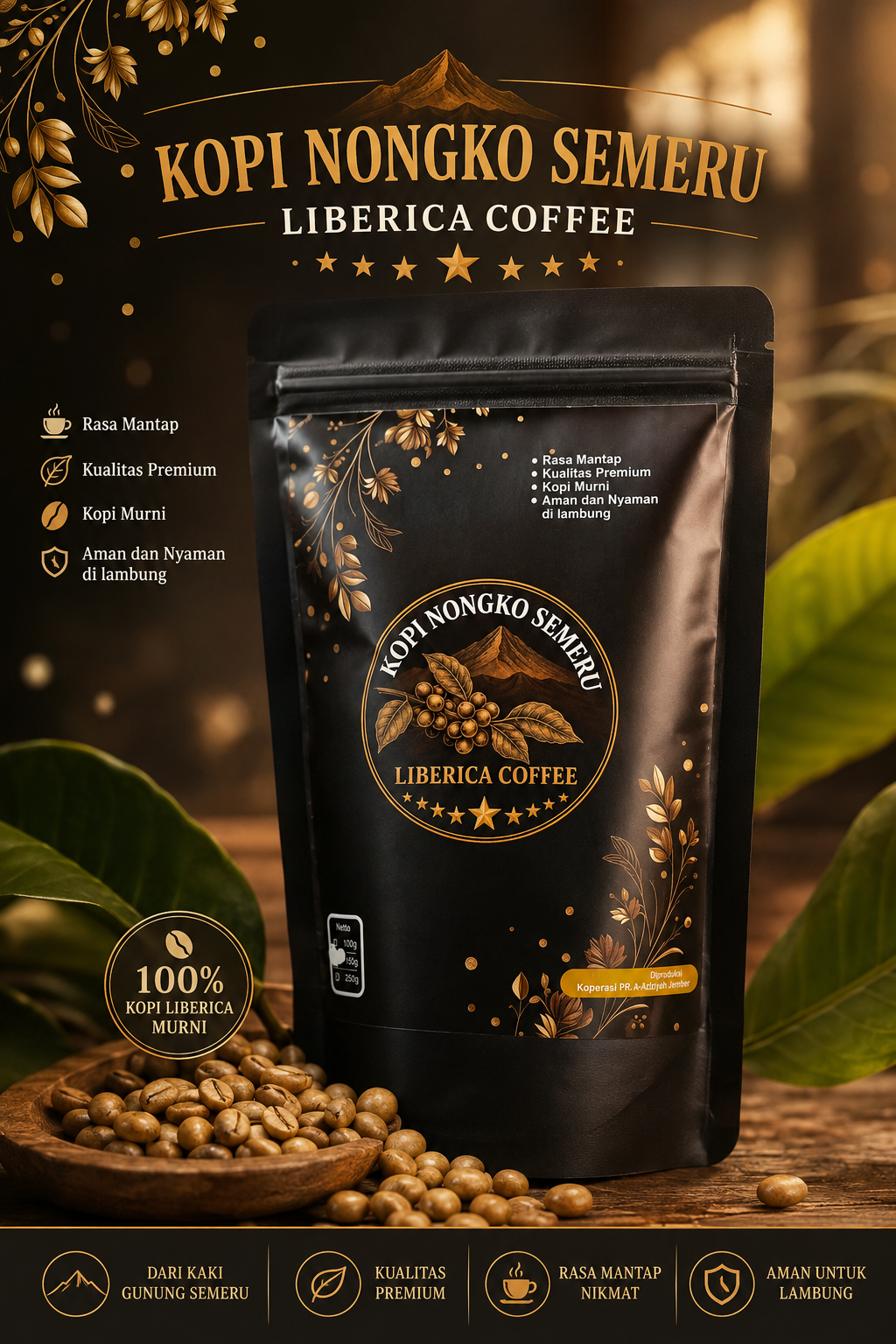 Kopi Liberica (Kopi Nongko) 150gr