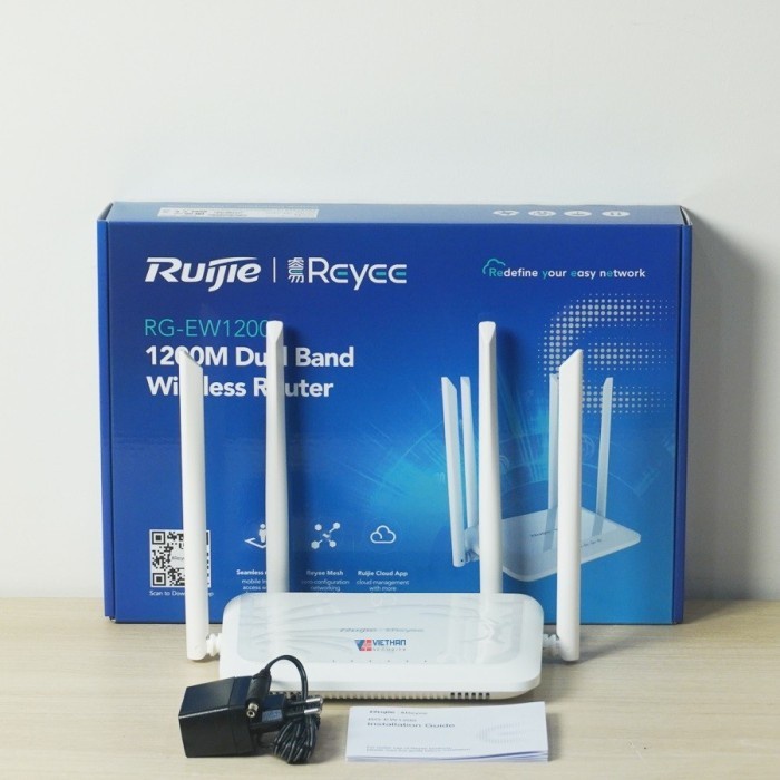 WIRELESS ROUTER INDOOR AC 1200 RUIJIE